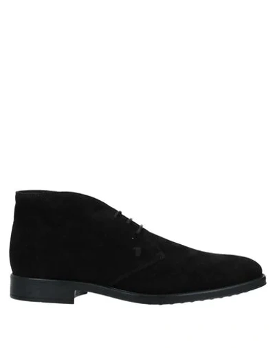 Shop Tod's Ankle Boots In Black