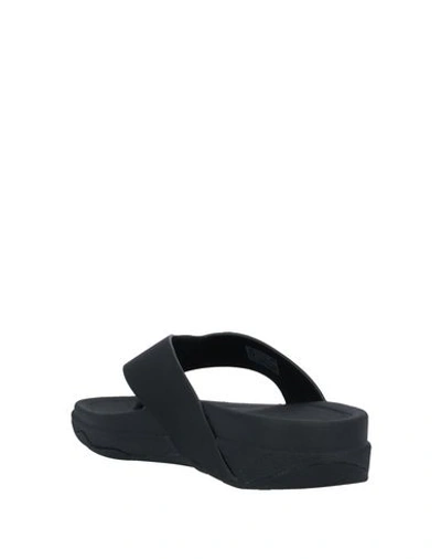 Shop Fitflop Toe Strap Sandals In Black