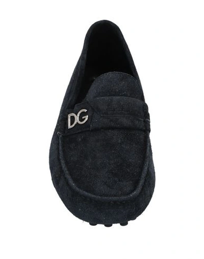 Shop Dolce & Gabbana Loafers In Steel Grey