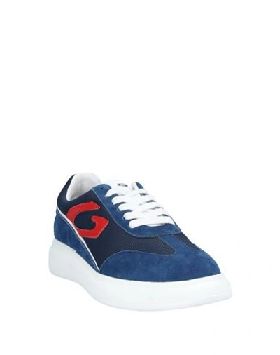 Shop Alberto Guardiani Sneakers In Dark Blue