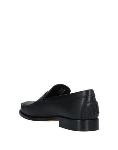 Tod's Leather Loafers In Black
