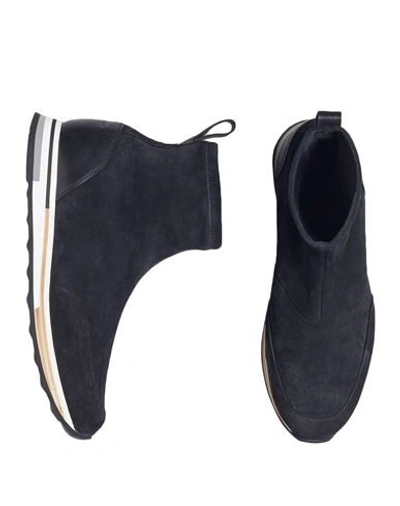 Shop Dunhill Man Ankle Boots Black Size 7 Soft Leather, Textile Fibers