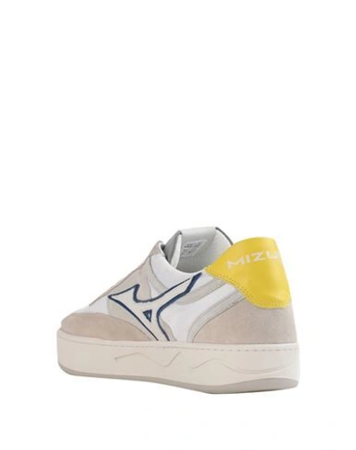 Shop Mizuno Man Sneakers Dove Grey Size 11.5 Soft Leather, Textile Fibers