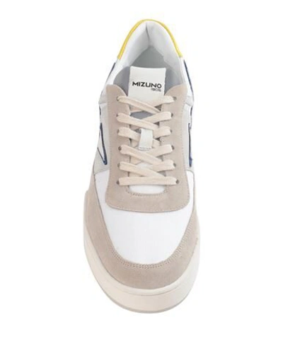 Shop Mizuno Man Sneakers Dove Grey Size 11.5 Soft Leather, Textile Fibers