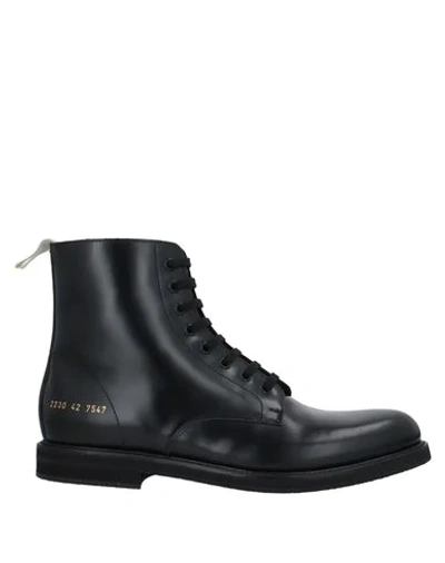 Shop Common Projects Boots In Black