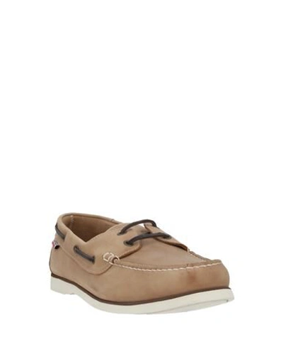 Shop Aigle Loafers In Sand