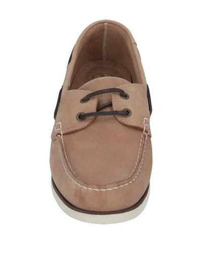 Shop Aigle Loafers In Sand