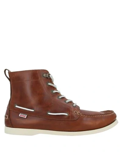 Shop Aigle Ankle Boots In Brown