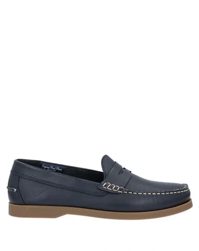 Shop Docksteps Loafers In Dark Blue