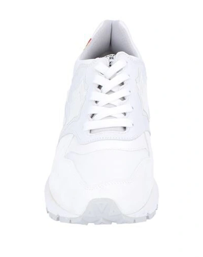 Shop Atlantic Stars Man Sneakers White Size 13 Soft Leather, Synthetic Fibers