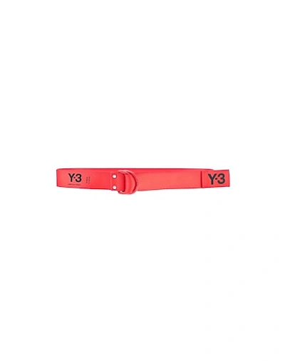 Shop Y-3 Belts In Red