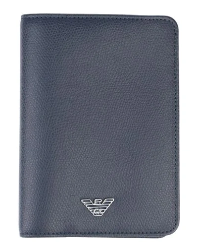 Emporio Armani Wallet In Dark Blue