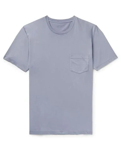 Shop Albam T-shirts In Sky Blue