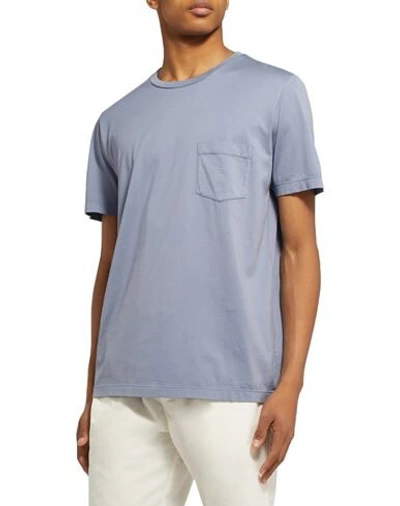 Shop Albam T-shirts In Sky Blue