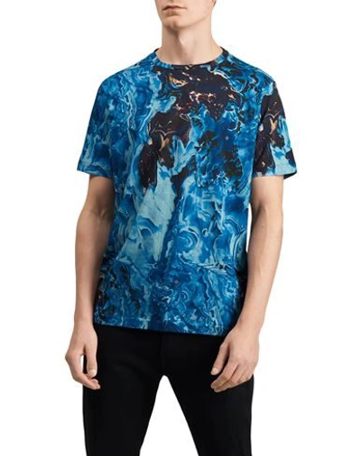 Shop Dunhill Man T-shirt Blue Size Xxl Cotton