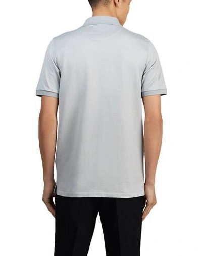 Shop Dunhill Man Polo Shirt Light Grey Size S Cotton, Mulberry Silk