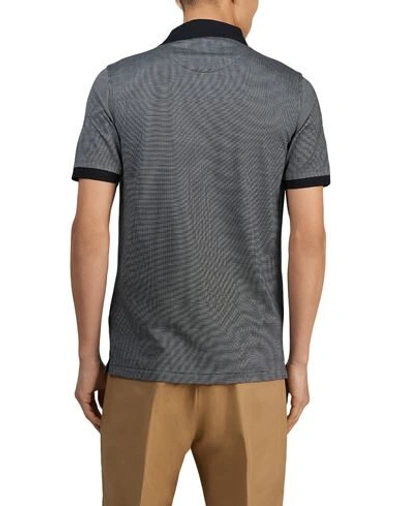 Shop Dunhill Man Polo Shirt Black Size Xs Cotton, Mulberry Silk