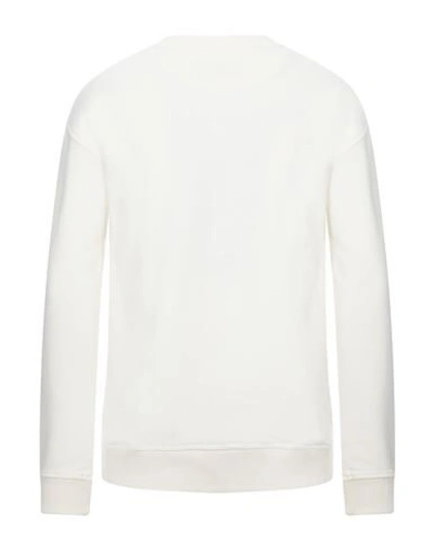 Shop Frankie Morello Man Sweatshirt Ivory Size Xxl Cotton In White