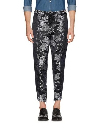 Shop Dolce & Gabbana Man Pants Black Size 36 Polyester, Silk