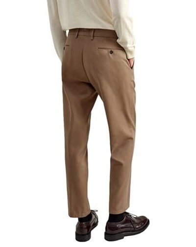 Dunhill Tapered Stretch-cotton Twill Chino Trousers In Beige