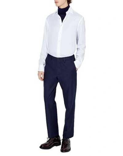 Dunhill Man Pants Midnight Blue Size 40 Cotton, Wool In Blue