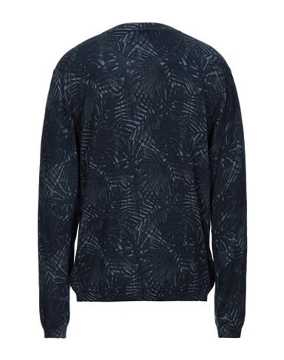 Shop Sun 68 Man Sweater Midnight Blue Size Xxl Cotton