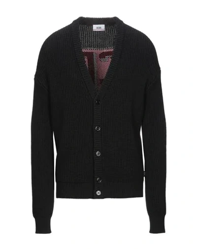 Shop Gcds Man Cardigan Black Size M Wool, Acrylic