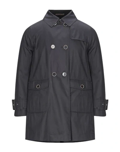 Herno Overcoats In Dark Blue