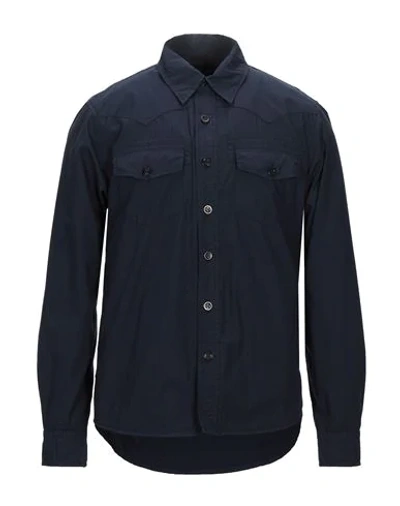 Shop Original Vintage Style Man Shirt Midnight Blue Size 42 Cotton