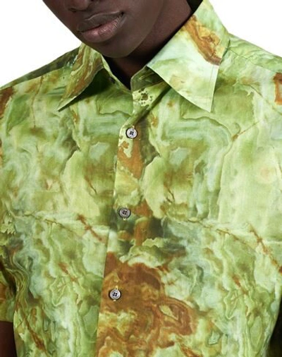 Shop Dunhill Shirts In Light Green