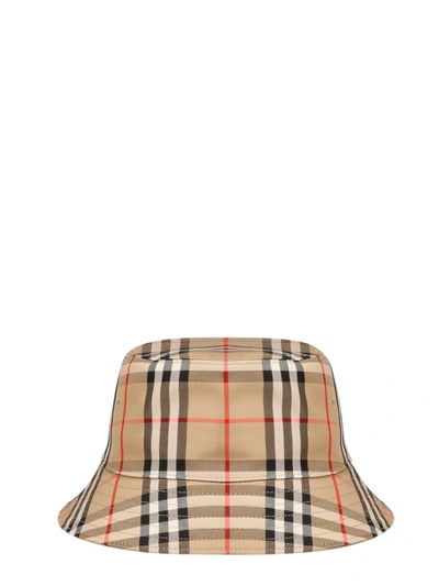 Shop Burberry M Mh 2 Panel Bucket Hat In Brown