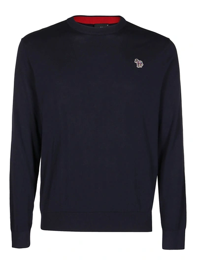 Shop Ps By Paul Smith Navy Blue Cotton Sweatshirt