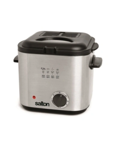 Shop Salton 1 Liter Compact Deep Fryer In Silver