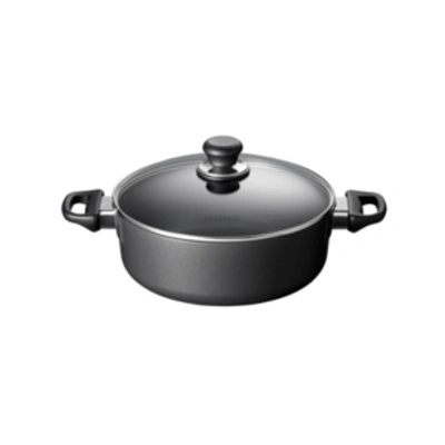 Shop Scanpan Classic 4.5 Qt, 4.0 L, 10.25", 26cm Nonstick Low Sauce Pot With Lid, Black
