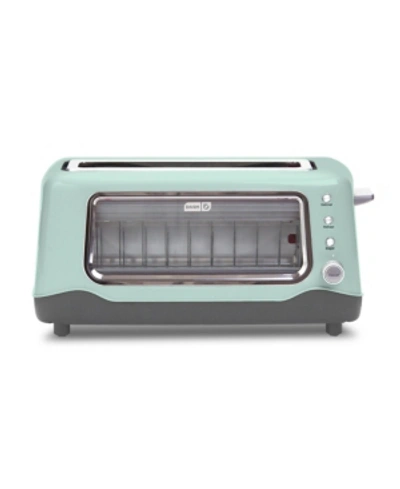 Shop Dash Clear View Toaster In Aqua