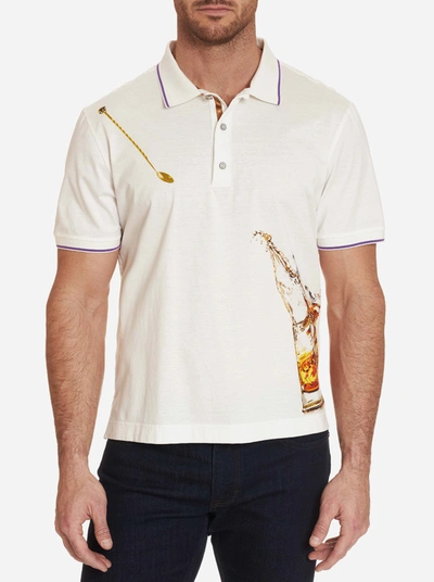 Shop Robert Graham Skull On The Rocks Polo In White