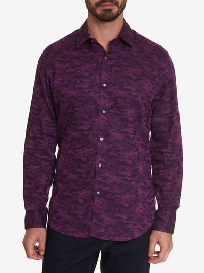 Shop Robert Graham Glory Days Long Sleeve Button Down Shirt In Purple