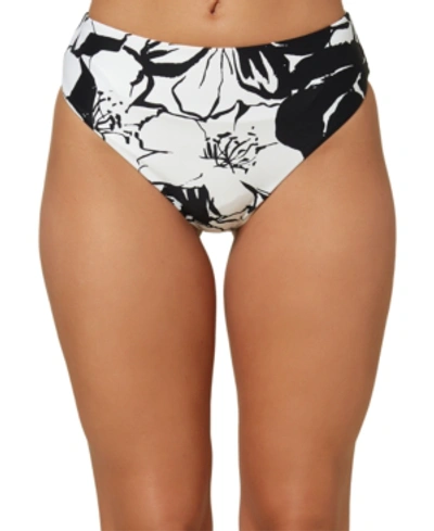 Shop O'neill Juniors' Earlina High-waist Bikini Bottoms Women's Swimsuit In Black