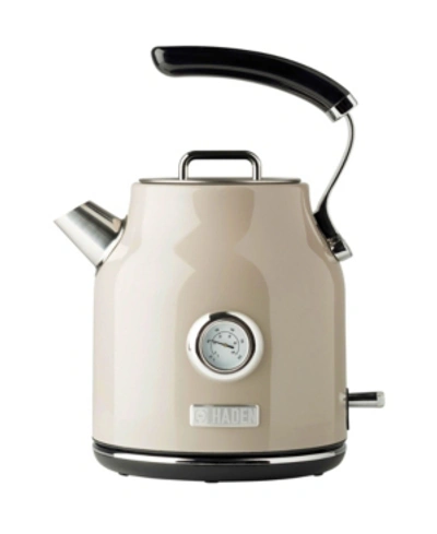 Shop Haden Dorset 1.7 Liter Stainless Steel Electric Kettle In Taupe