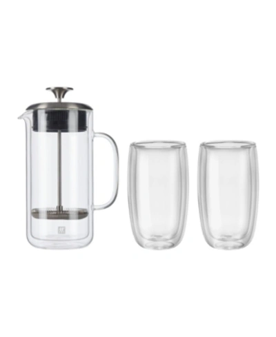 Shop J.a. Henckels Zwilling Sorrento French Press And Latte Glasses, Set Of 3