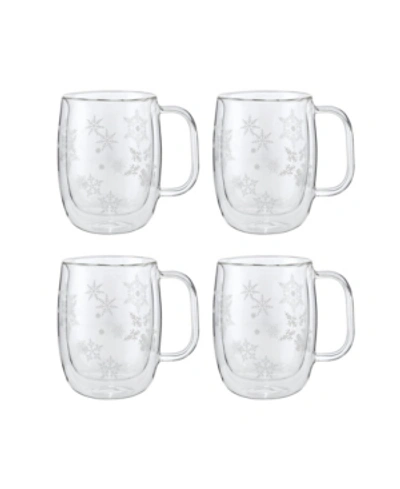 Shop J.a. Henckels Zwilling Sorrento Coffee Glass Mugs, Holiday Set Of 4