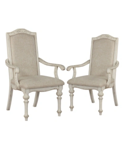 Shop Furniture Of America Louisah Dining Chairs (set Of 2) In Ivory