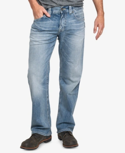 Shop Silver Jeans Co. Men's Eddie Big And Tall Relaxed Fit Jeans In Light Indigo Wash