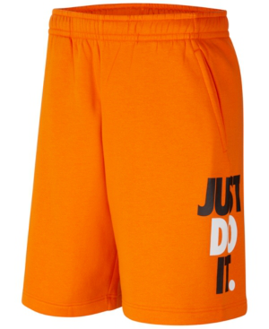 nike men's sportswear just do it fleece shorts