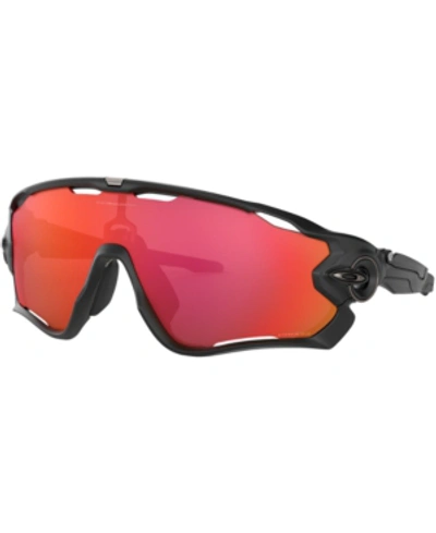 Shop Oakley Jawbreaker Sunglasses, Oo9290 31 In Matte Black/prizm Trail Torch