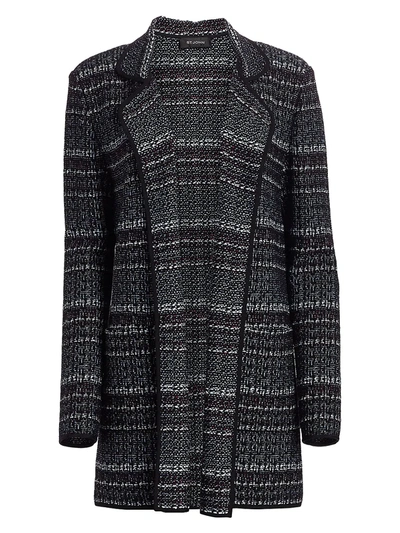 Shop St John Women's Textured Boucle Tweed Knit Jacket In Iris Multi