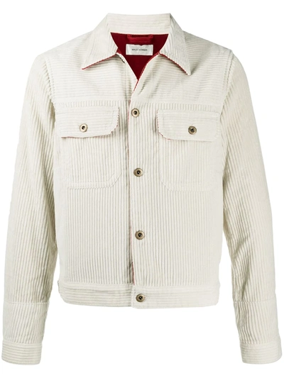 Shop Wales Bonner Corduroy Jacket In White