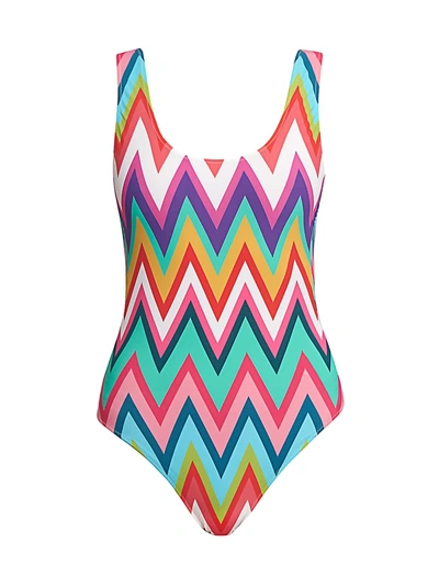 Shop Missoni Women's Zigzag One-piece Swimsuit In Zig Zag Multi