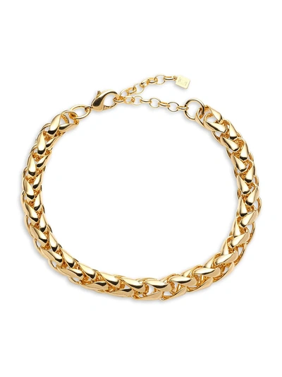 Shop Dannijo Women's Prairie 10k Goldplated Curb-link Necklace