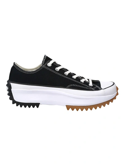 Shop Converse Men's Unisex Foundation Run Star Hike Ox Low-top Platform Sneakers In Black White